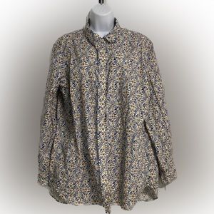 P- Floral Button Up Shirt